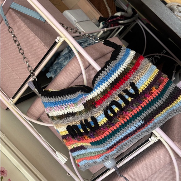 DIY. Handmade. Makeup Bag 10 by 6 & Shoulder Bag 13 by 8 “. Zipper Closure. - Picture 7 of 9